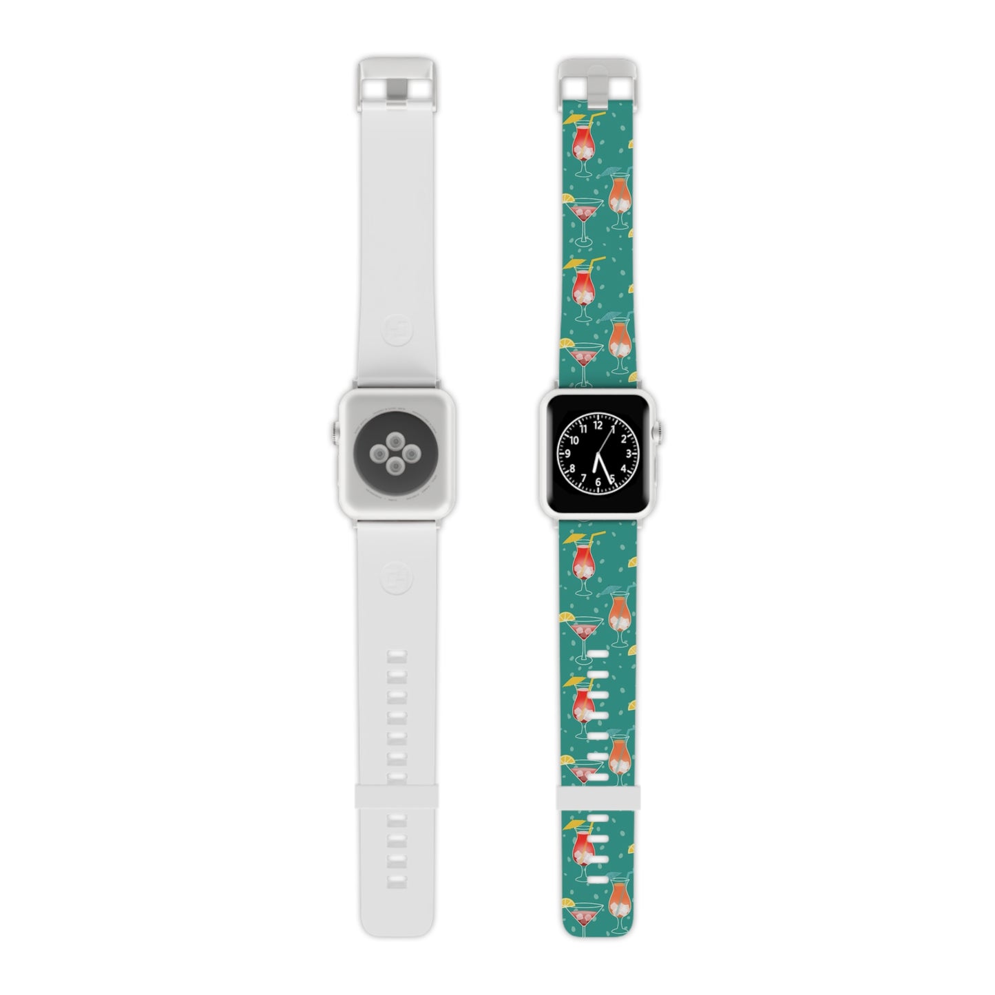 Cocktails: Colorful Apple Watch Band with Lemon Slices and Umbrellas