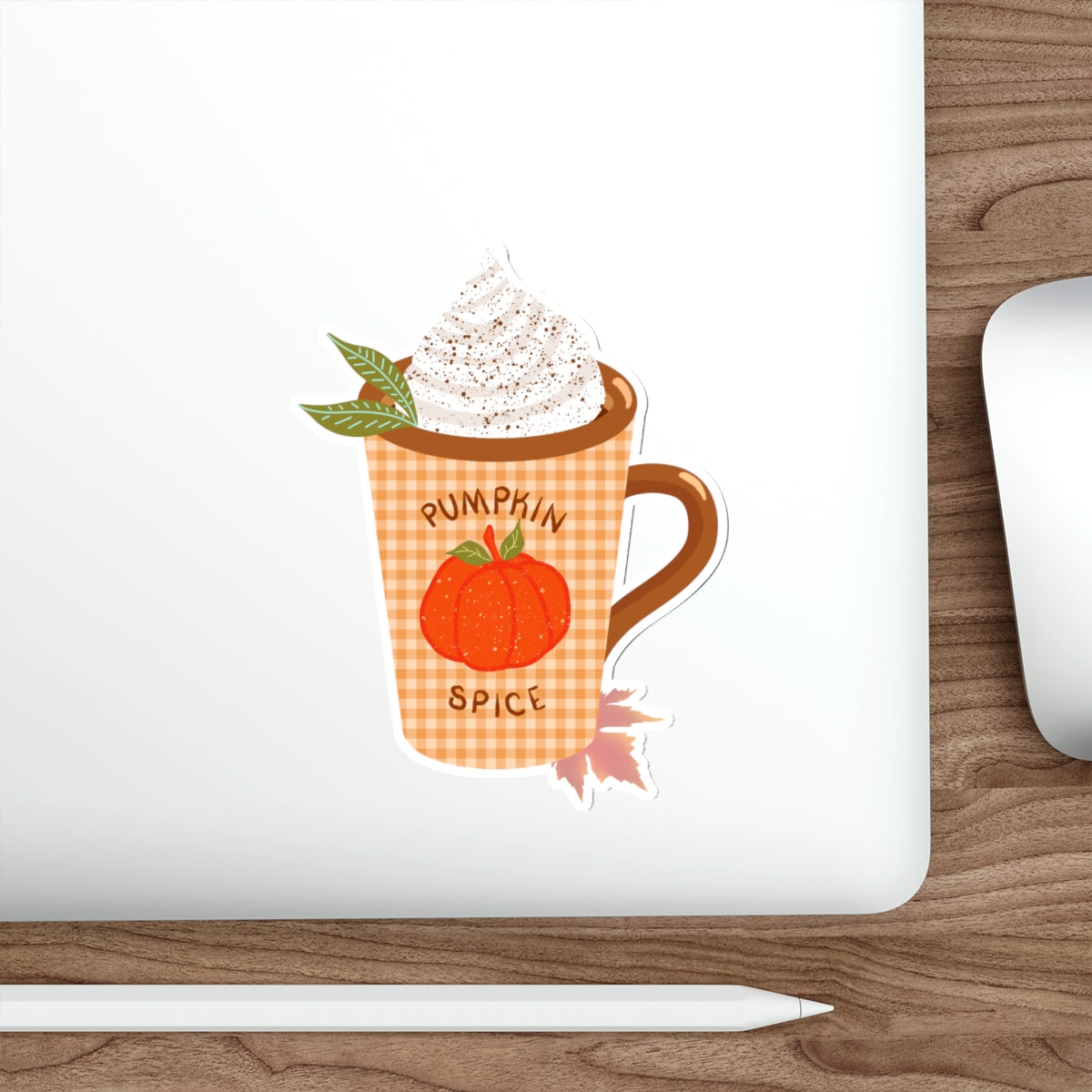 Pumpkin Spice Latte Cozy Mug Die Cut Sticker