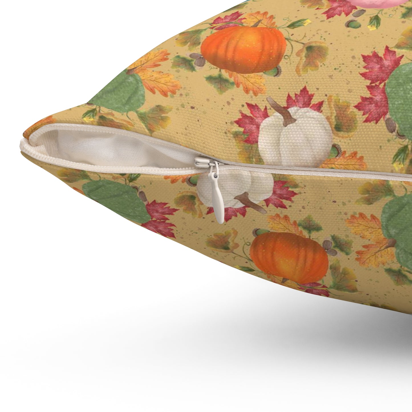 Colorful Pumpkins Spun Polyester Square Pillow