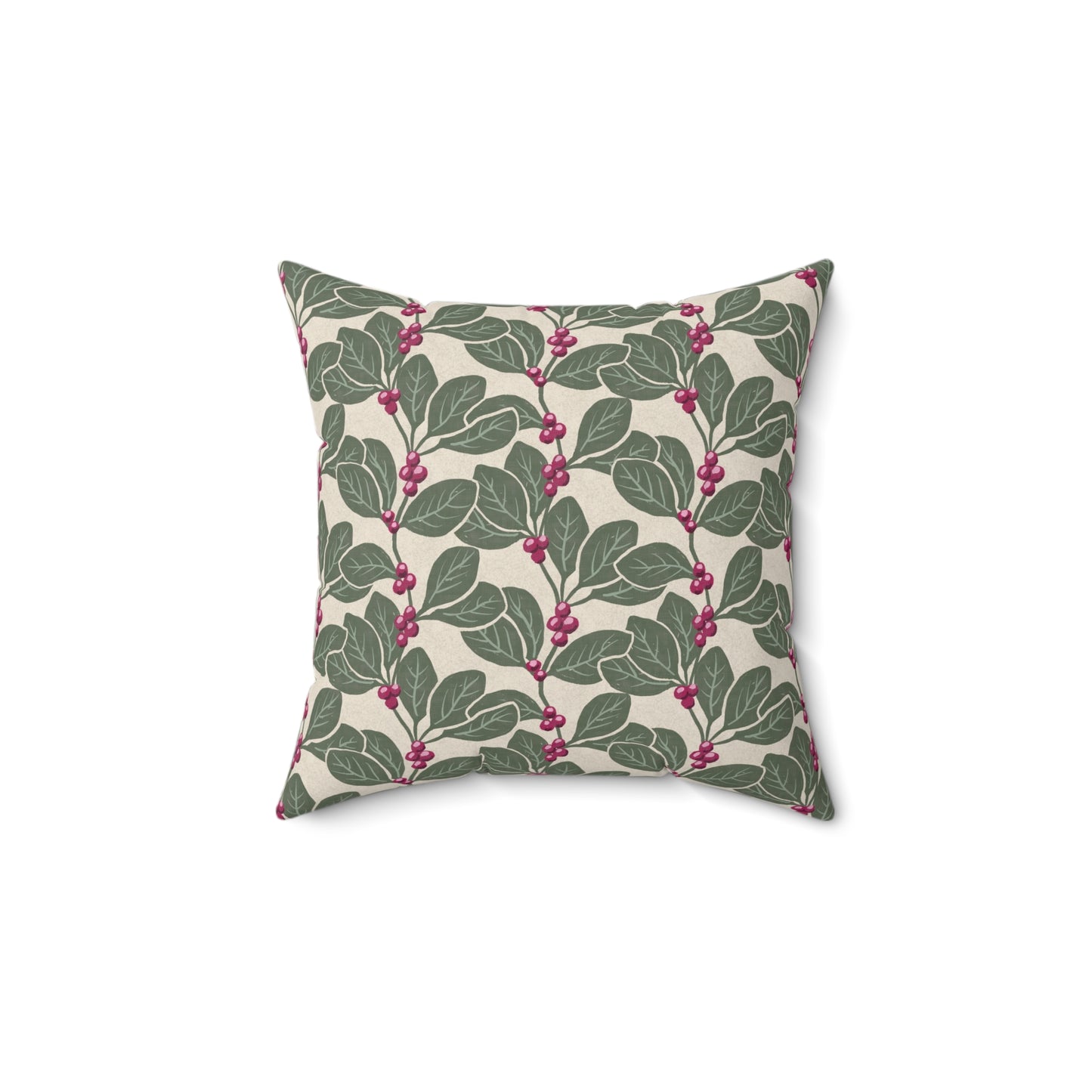 Honeysuckle Vine Spun Polyester Square Pillow