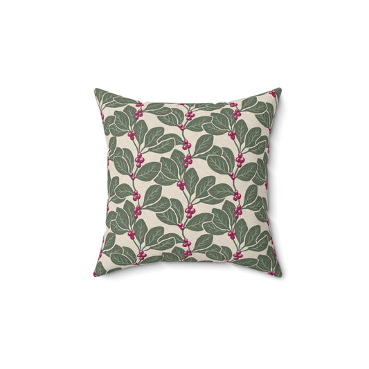 Honeysuckle Vine Spun Polyester Square Pillow