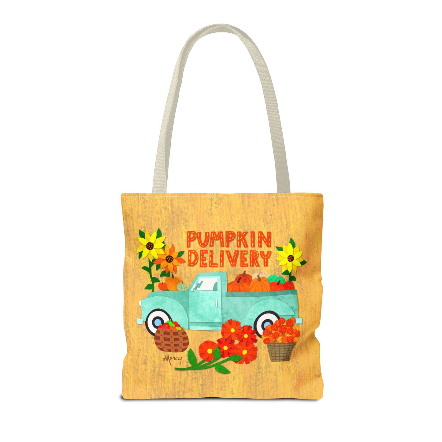 Pumpkin Delivery Collage Tote Bag
