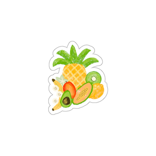 Tropical Fruit Die Cut Sticker