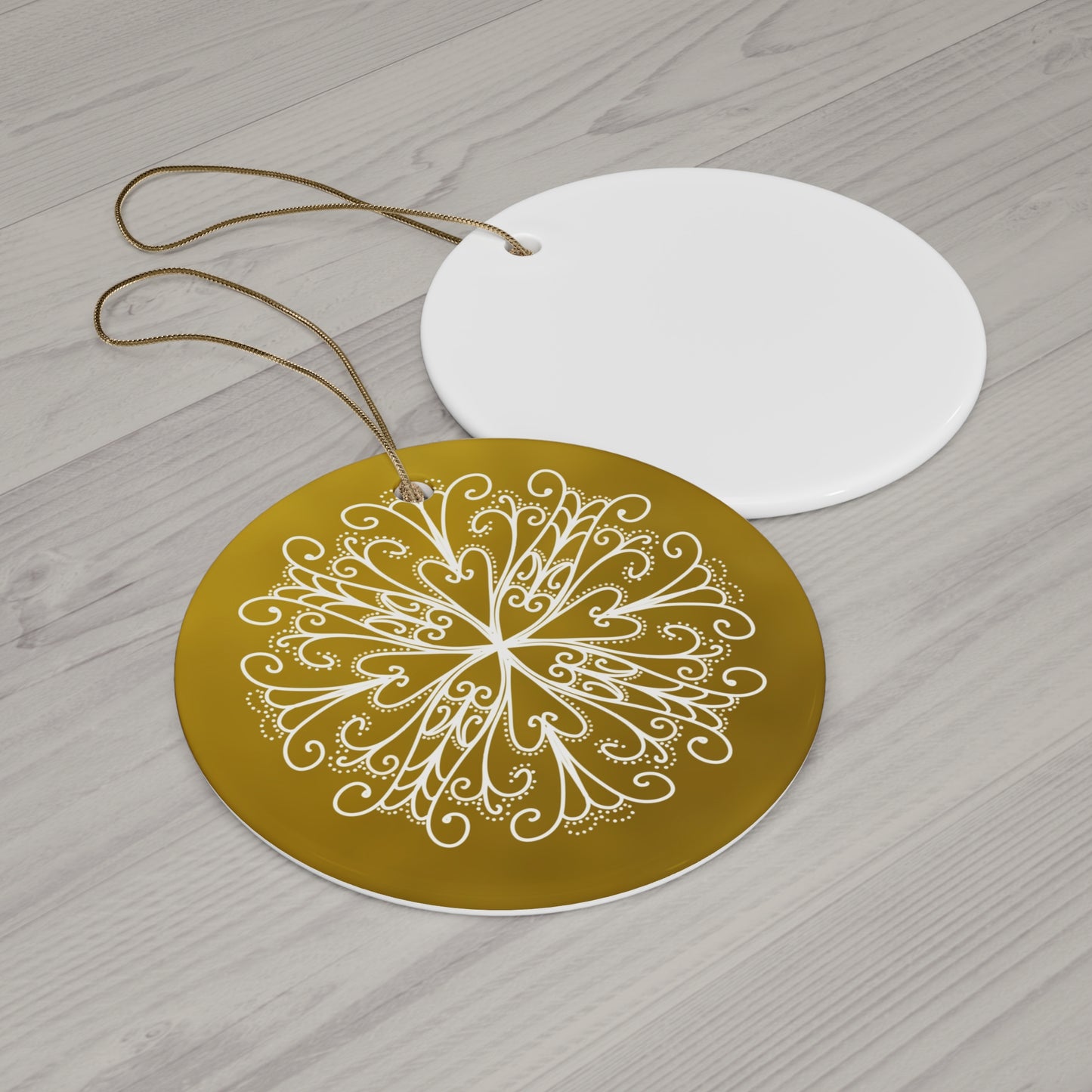 Snowflake Ceramic Ornament