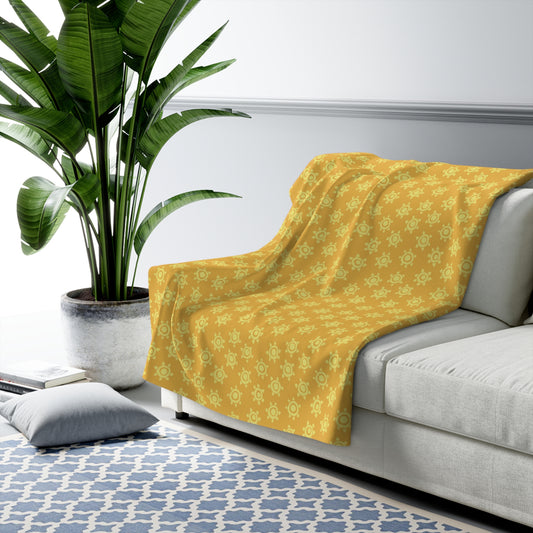 Sunshine Sherpa Fleece Blanket