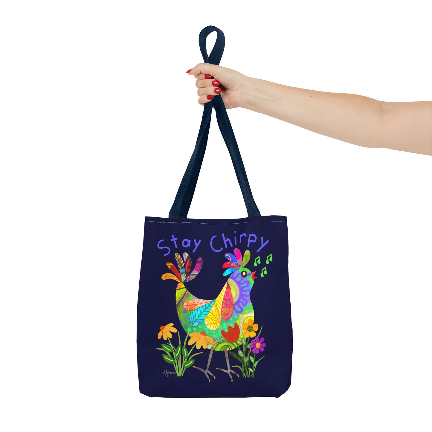 Kooky Bird Collage Tote Bag