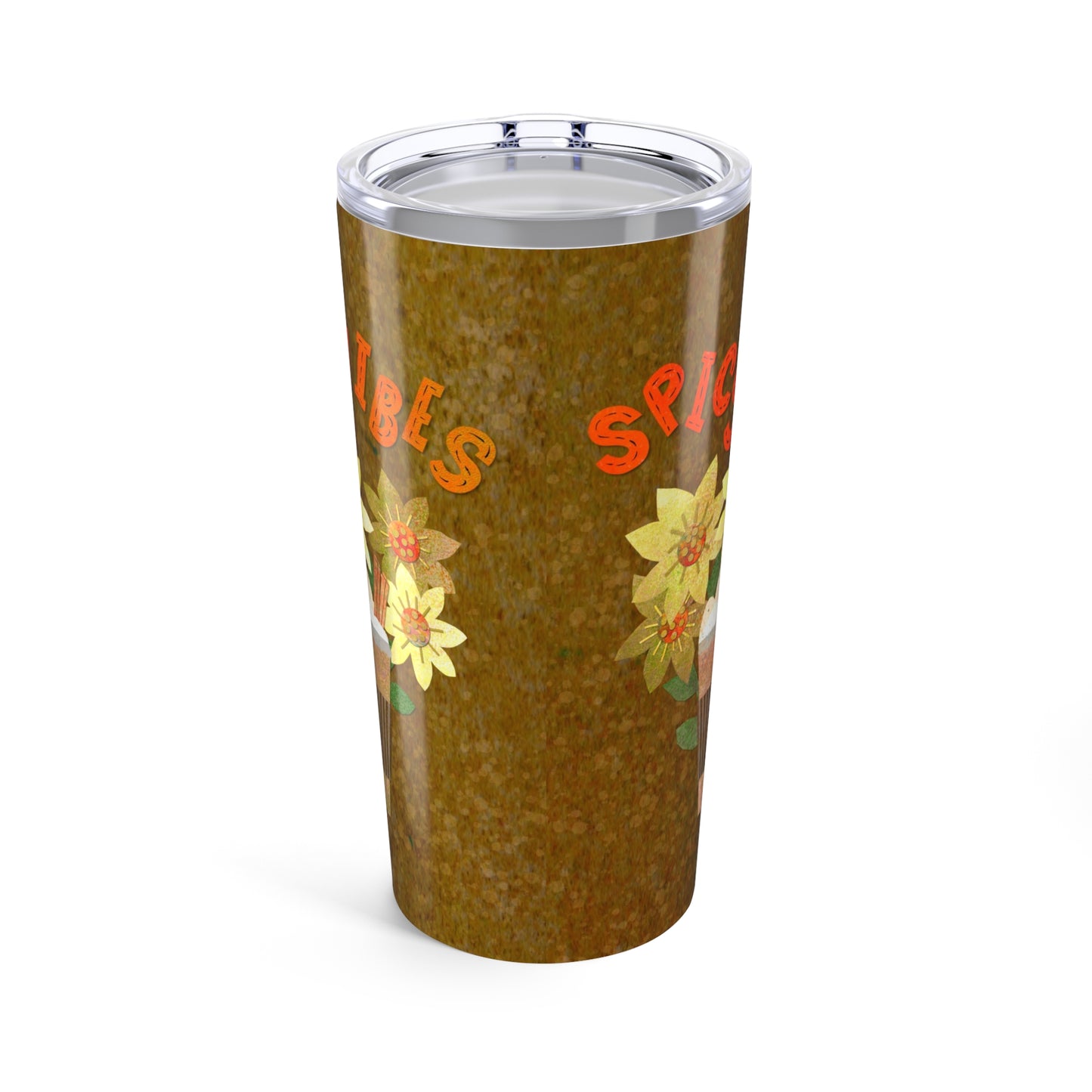 Spicy Vibes Latte Collage Tumbler 20oz