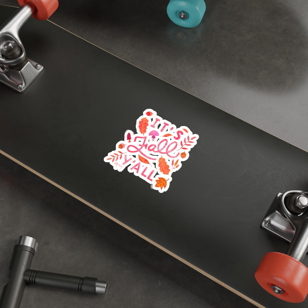 It’s Fall Y’all Collage Die Cut Sticker