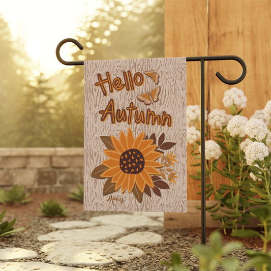 Hello Autumn Garden & House Banner