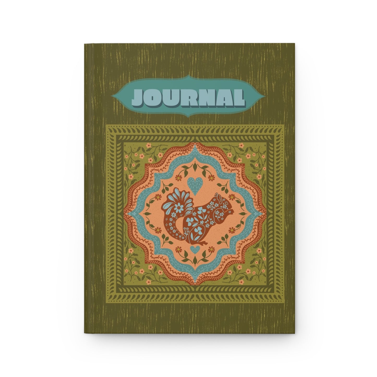 Scandi Woodland Squirrel Hardcover Journal
