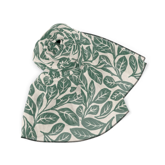 Sassafras Leaves Square Poly Scarf