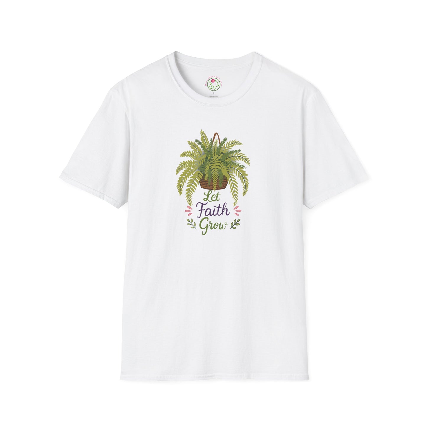 Let Faith Grow Plant T-Shirt — Fern Graphic Inspirational Tee
