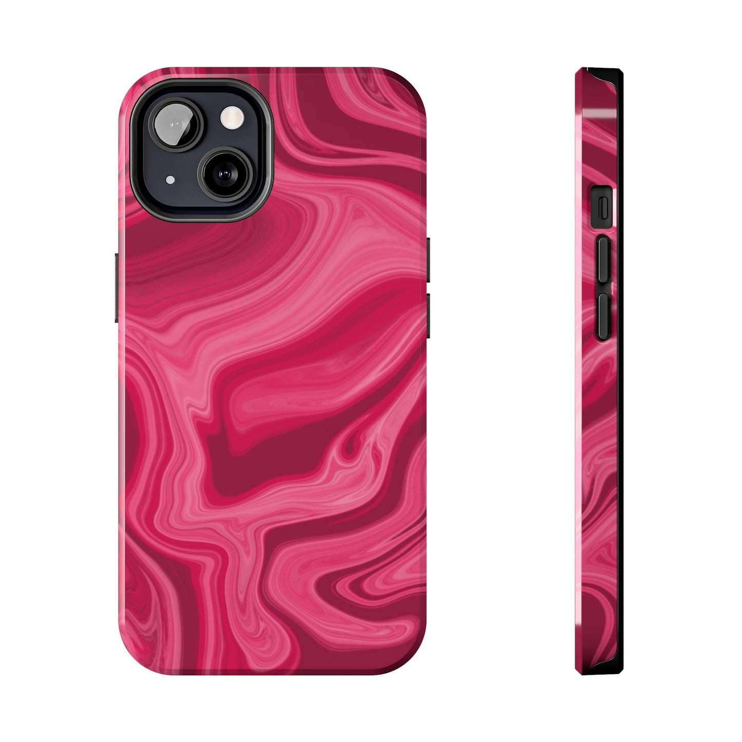 Rosy Swirls Tough Phone Cases