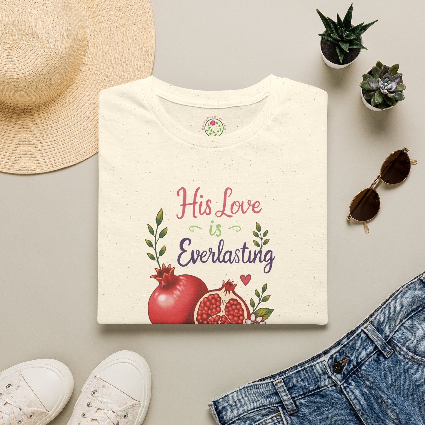 His Love Is Everlasting T-Shirt — Pomegranate Faith Tee