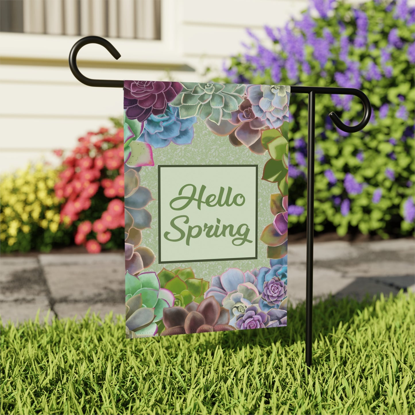 Hello Spring Garden & House Banner