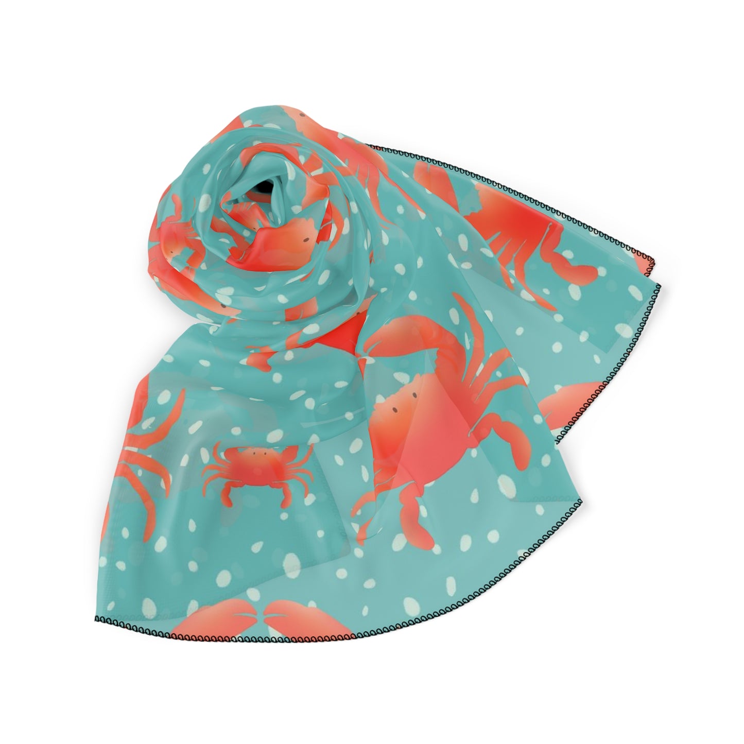 Crabs Square Poly Scarf