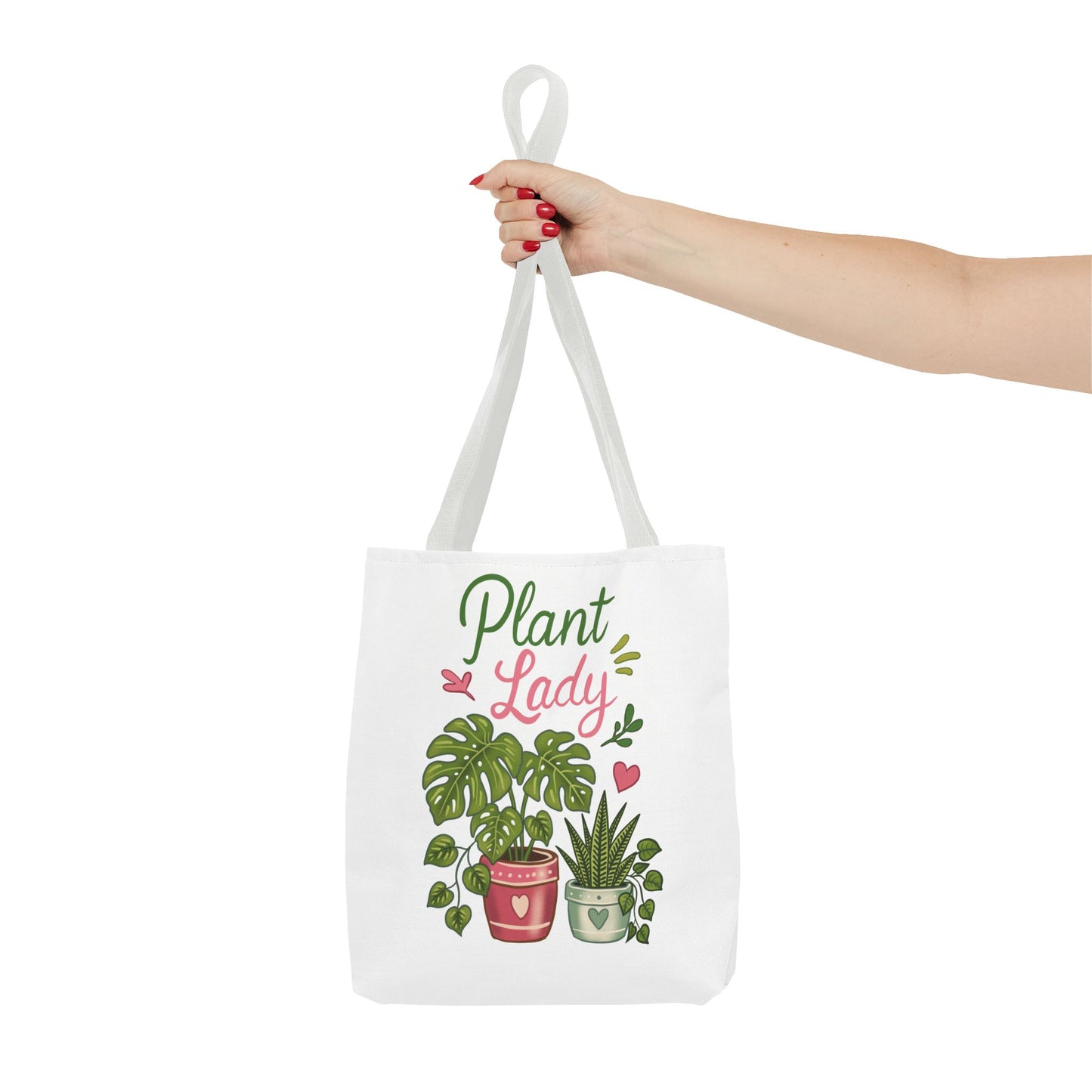 Plant Lady Tote Bag – Monsterra Potted Plant Illustration