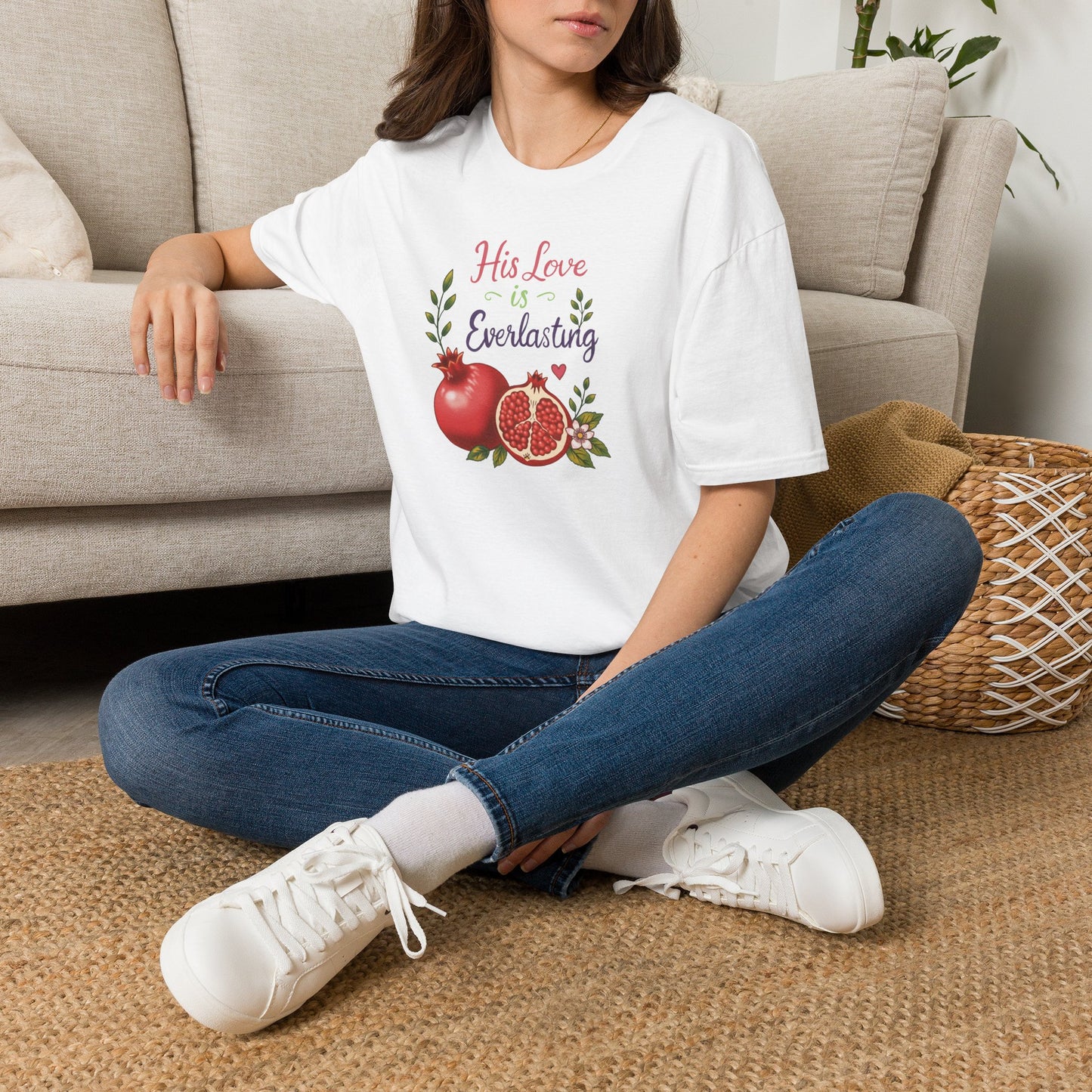 His Love Is Everlasting T-Shirt — Pomegranate Faith Tee