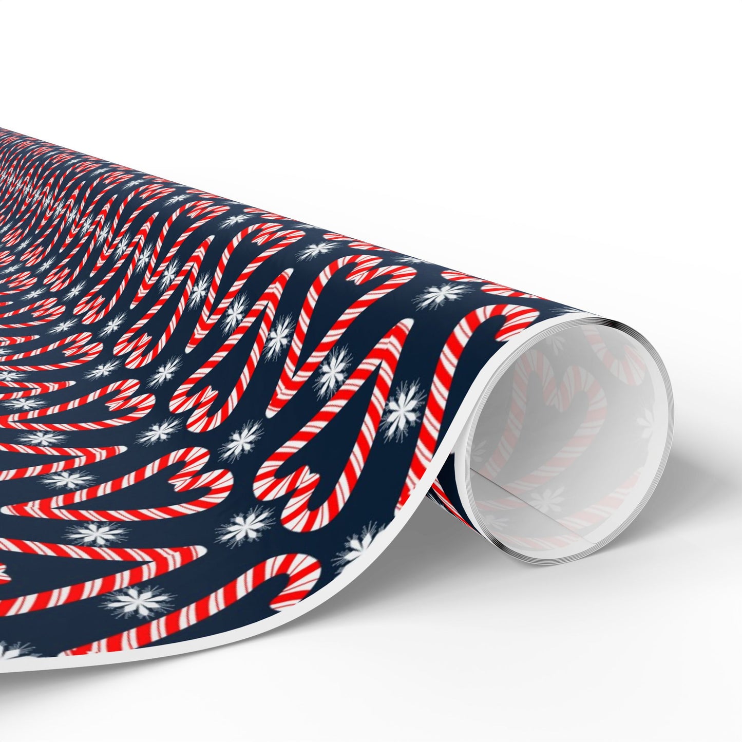 Candy Cane Hearts Wrapping Paper