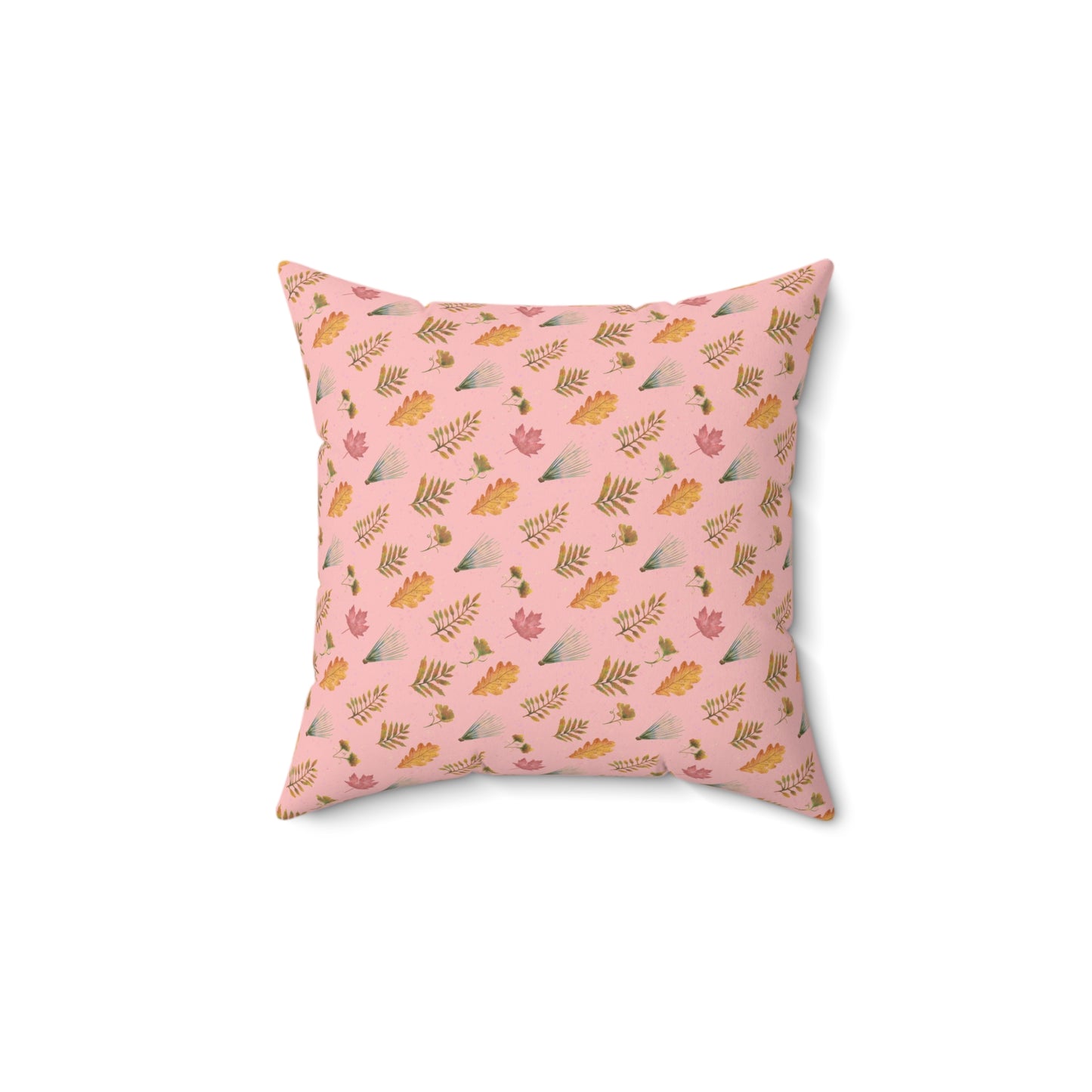 Autumn Leaves Spun Polyester Square Pillow