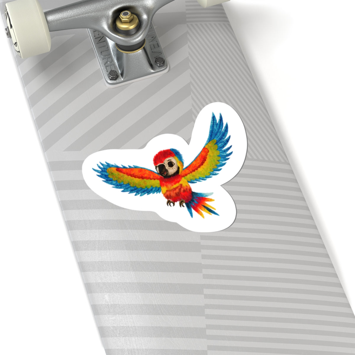 Baby Parrot Sticker — Cute Watercolor Baby Parrot Vinyl Decal for Laptops, Water Bottles & Journals