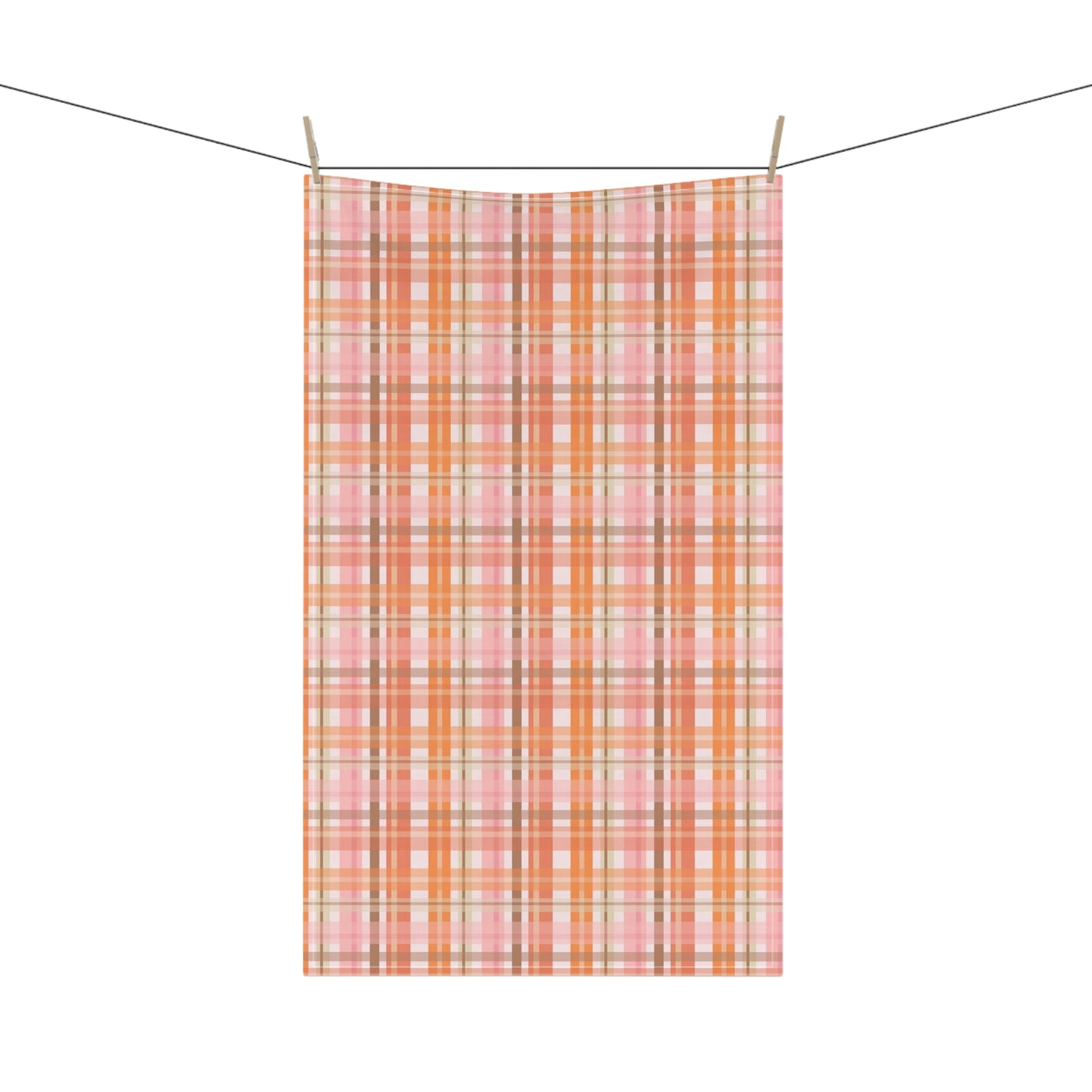 Soft Autumn Plaid Kitchen Towel