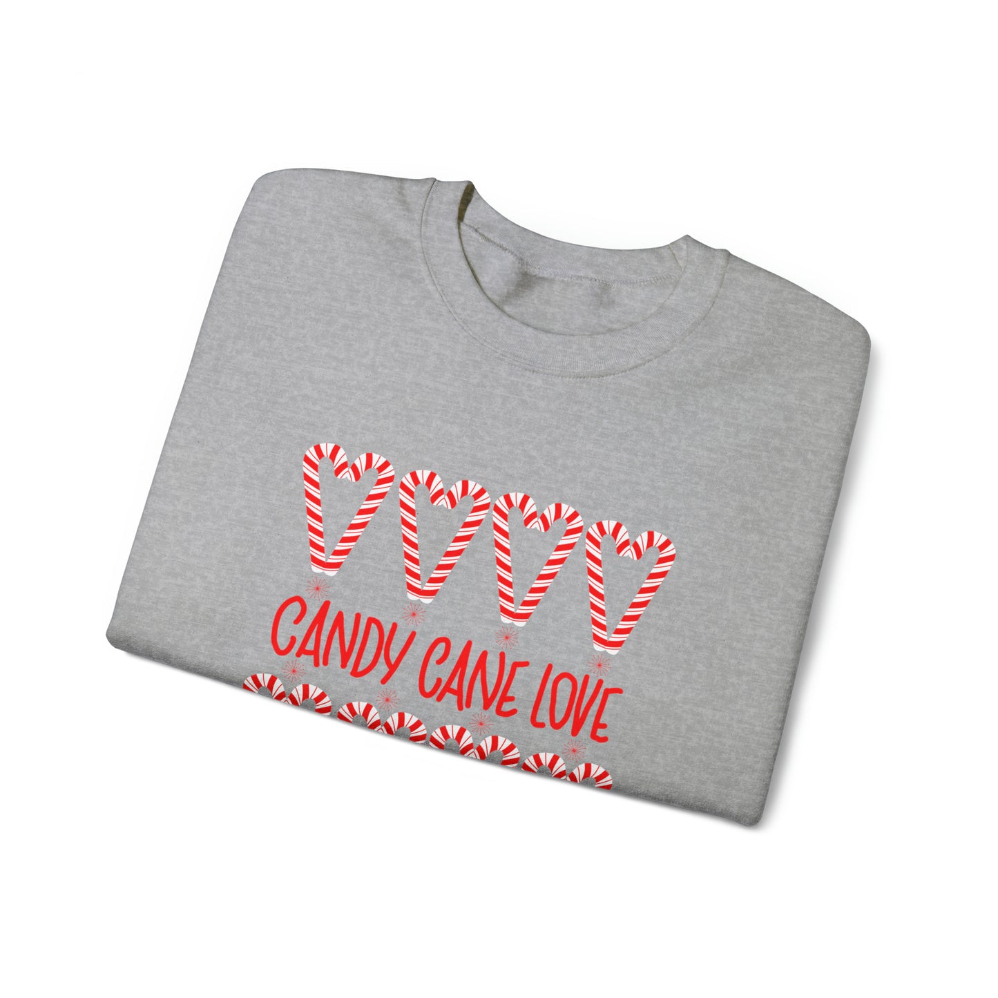 Candy Cane Hearts Unisex Heavy Blend™ Crewneck Sweatshirt