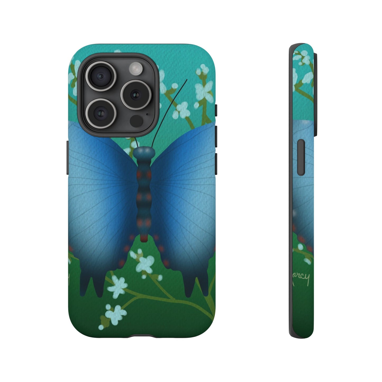 Blue Butterfly Tough Phone Case