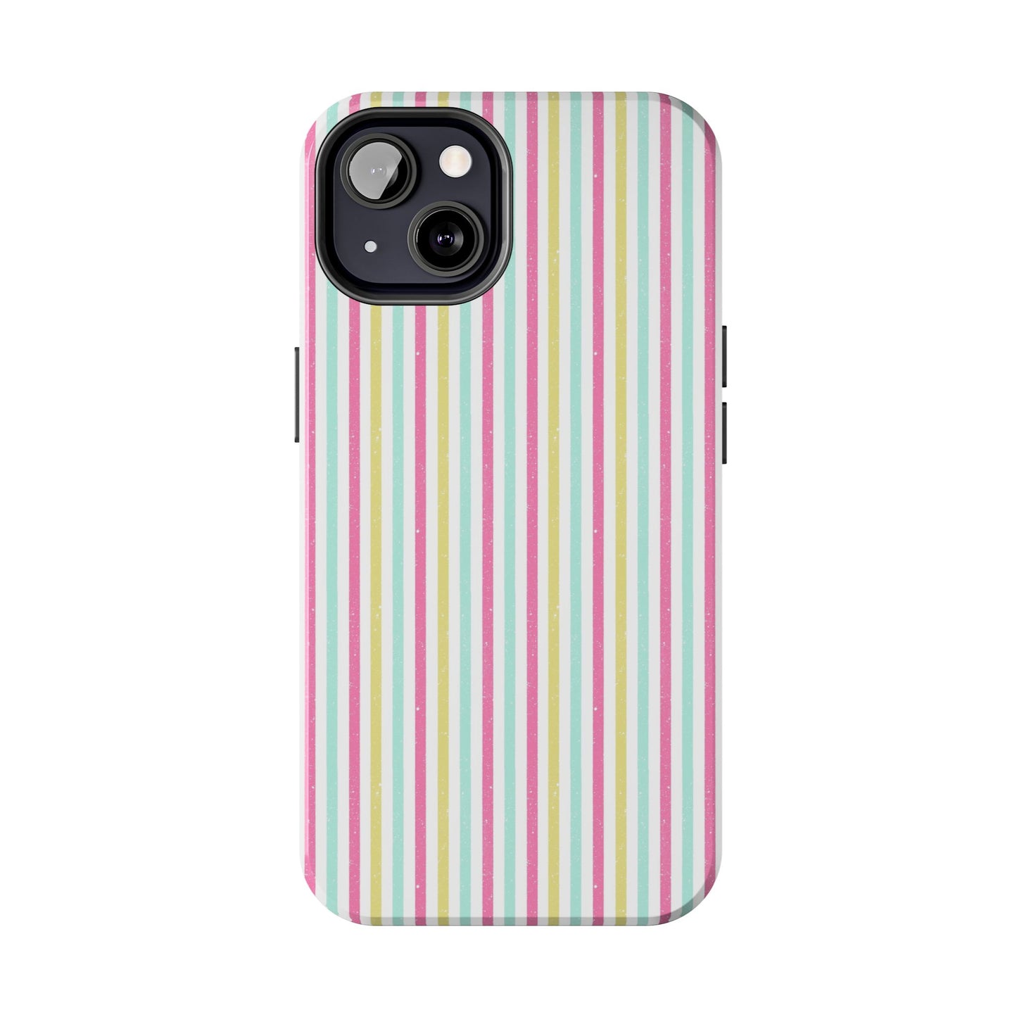 Pastel Stripes on White Tough Phone Cases