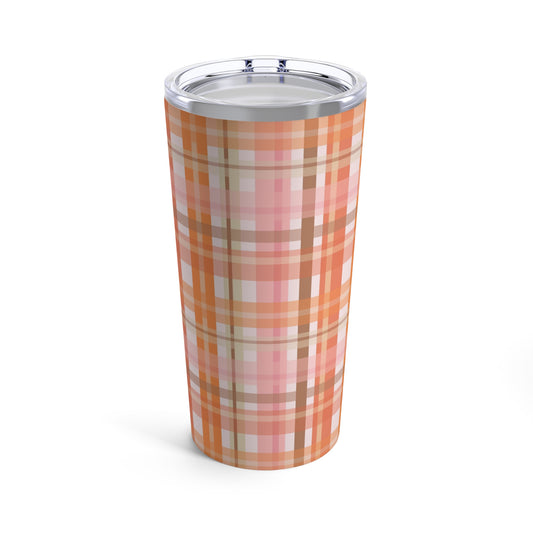 Soft Autumn Plaid Tumbler 20oz