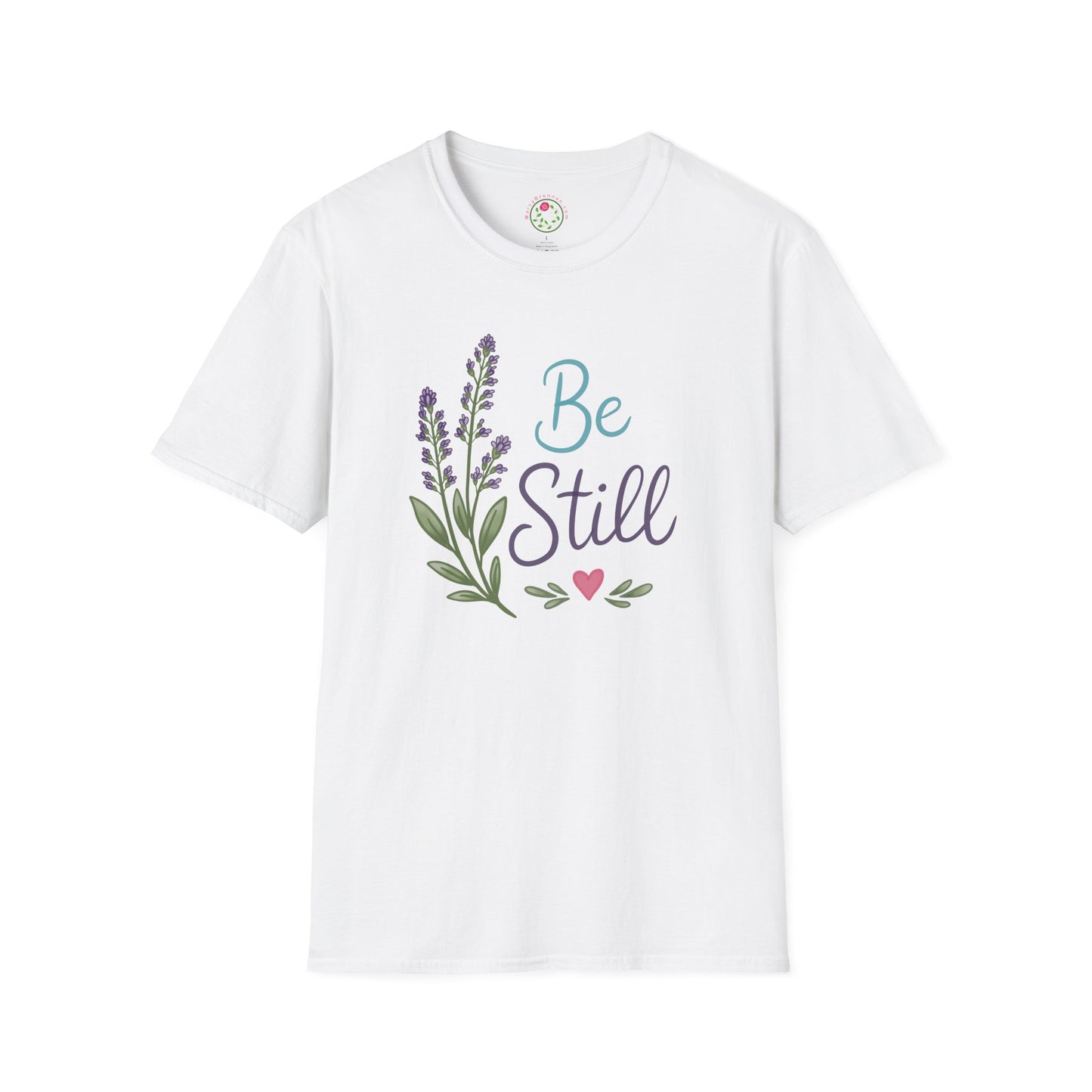 Be Still Lavender T-Shirt — Calm Floral Tee for Women & Men