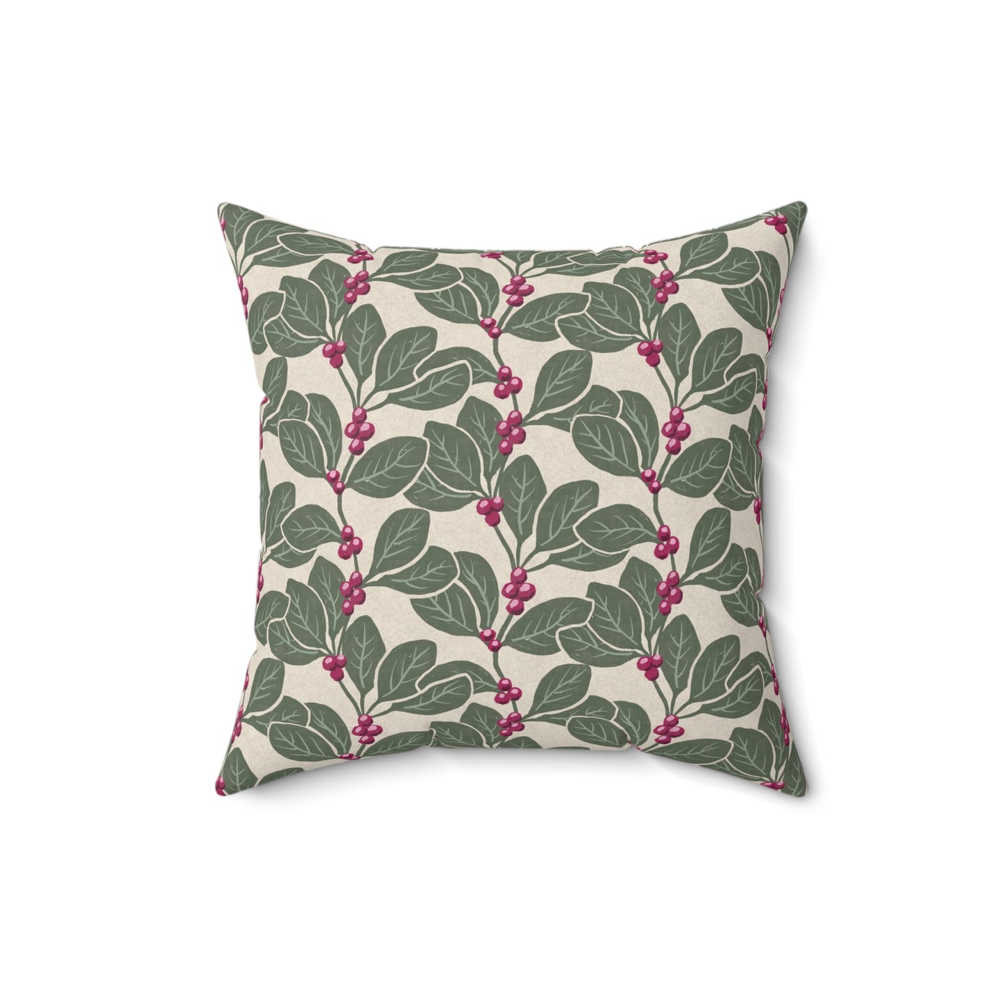 Honeysuckle Vine Spun Polyester Square Pillow