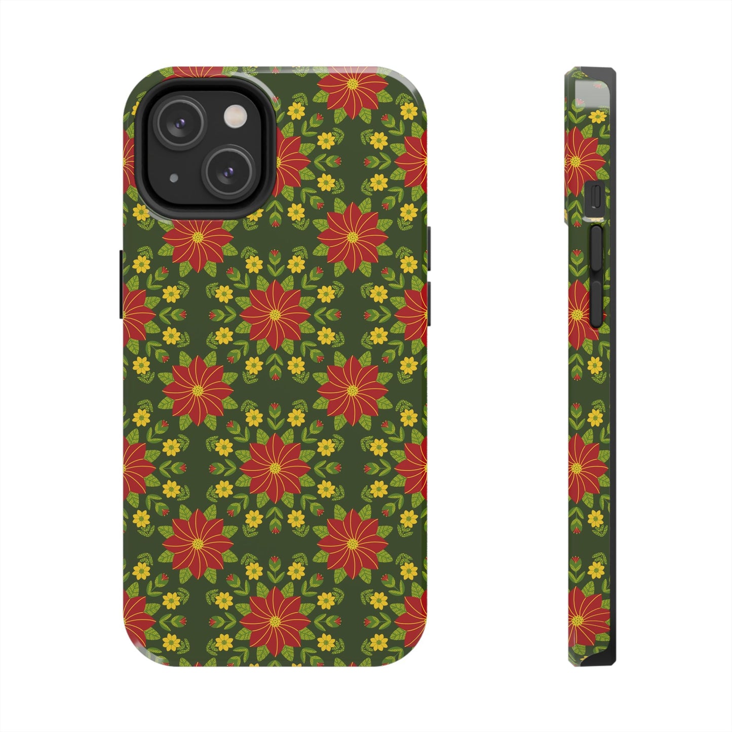 Poinsettias Tough Phone Cases