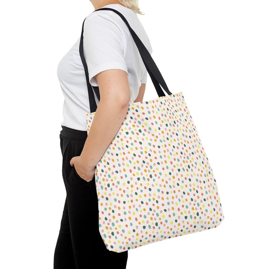 Polka Dot Confetti Tote Bag