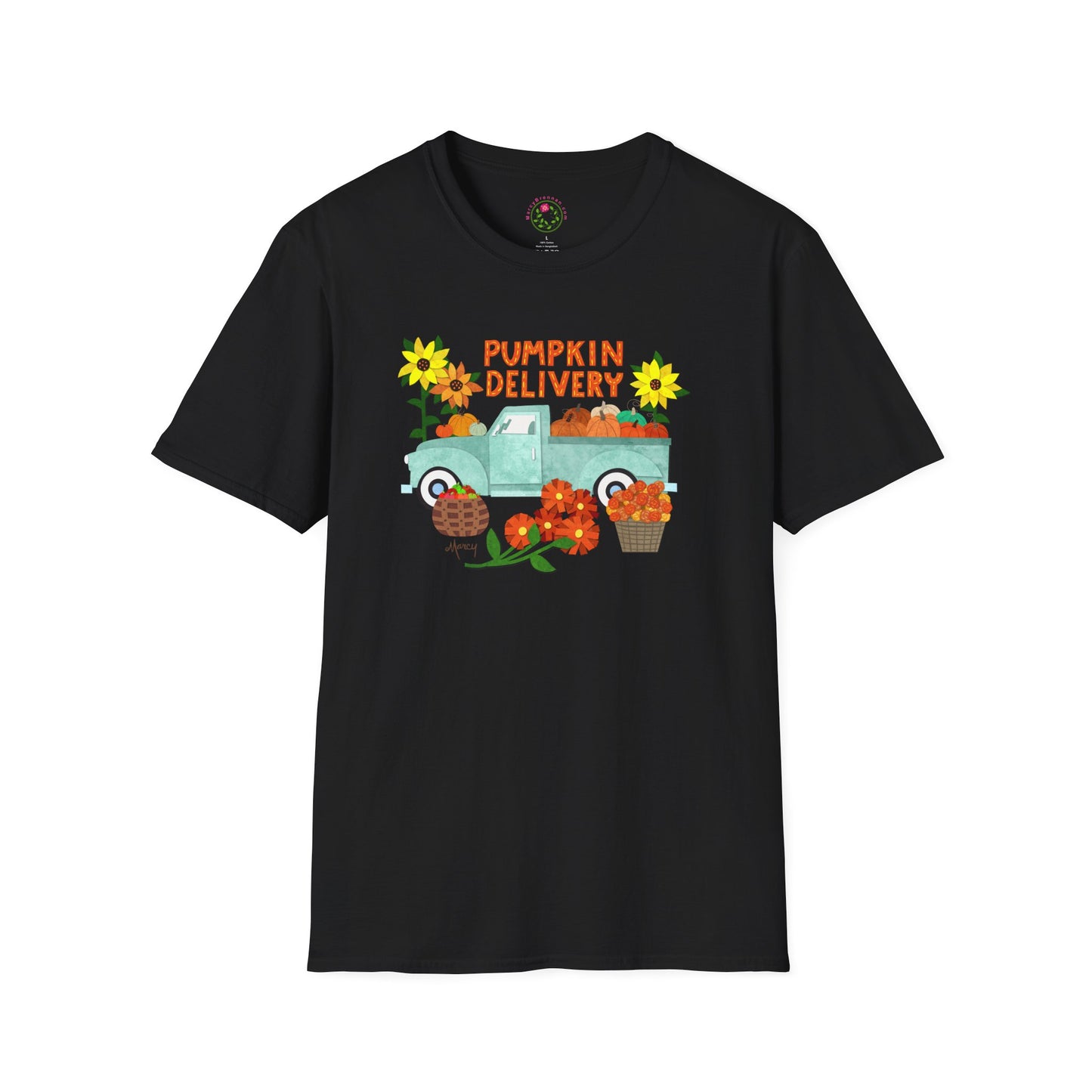 Pumpkin Delivery Collage Collage Softstyle T-Shirt
