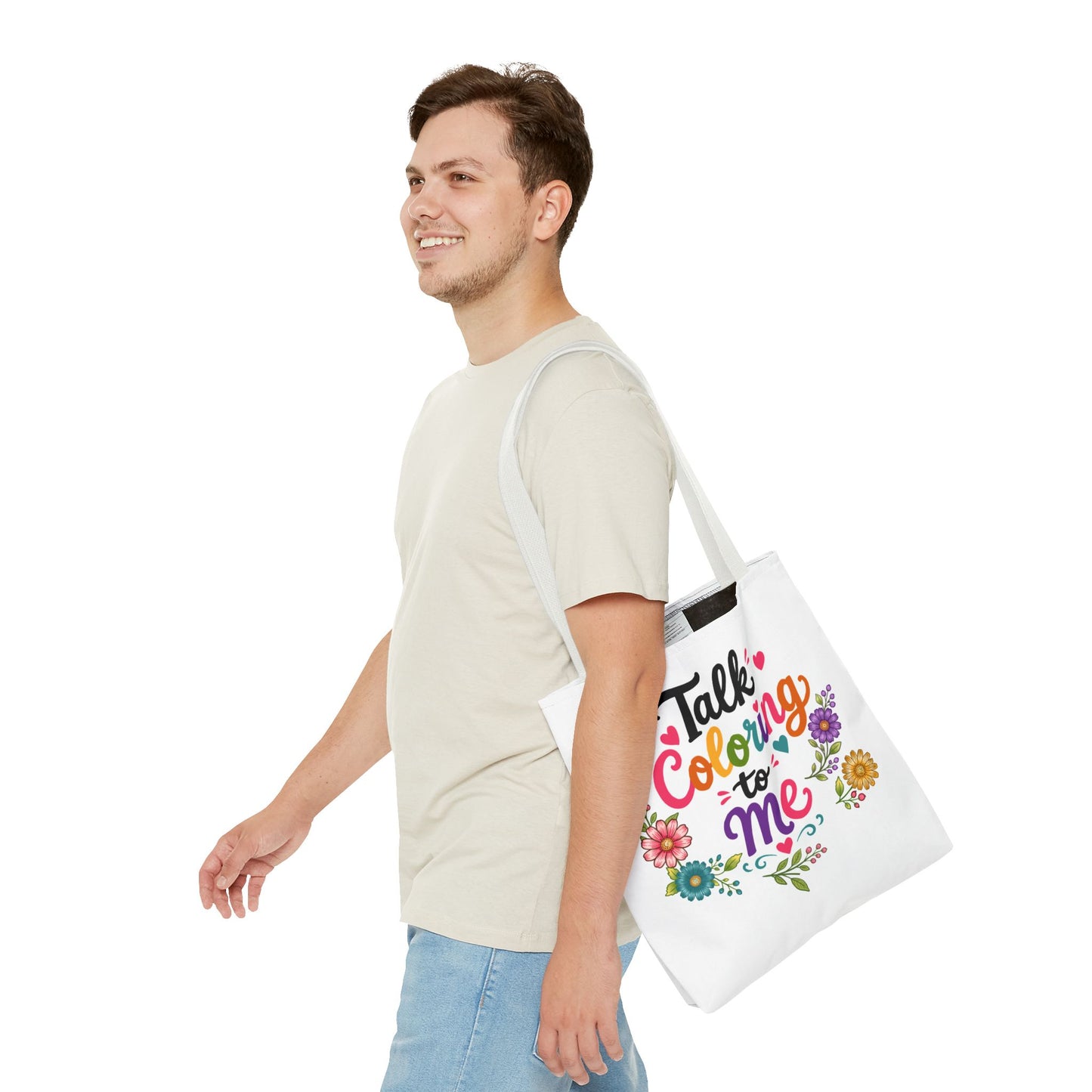 Talk Coloring to Me Tote Bag