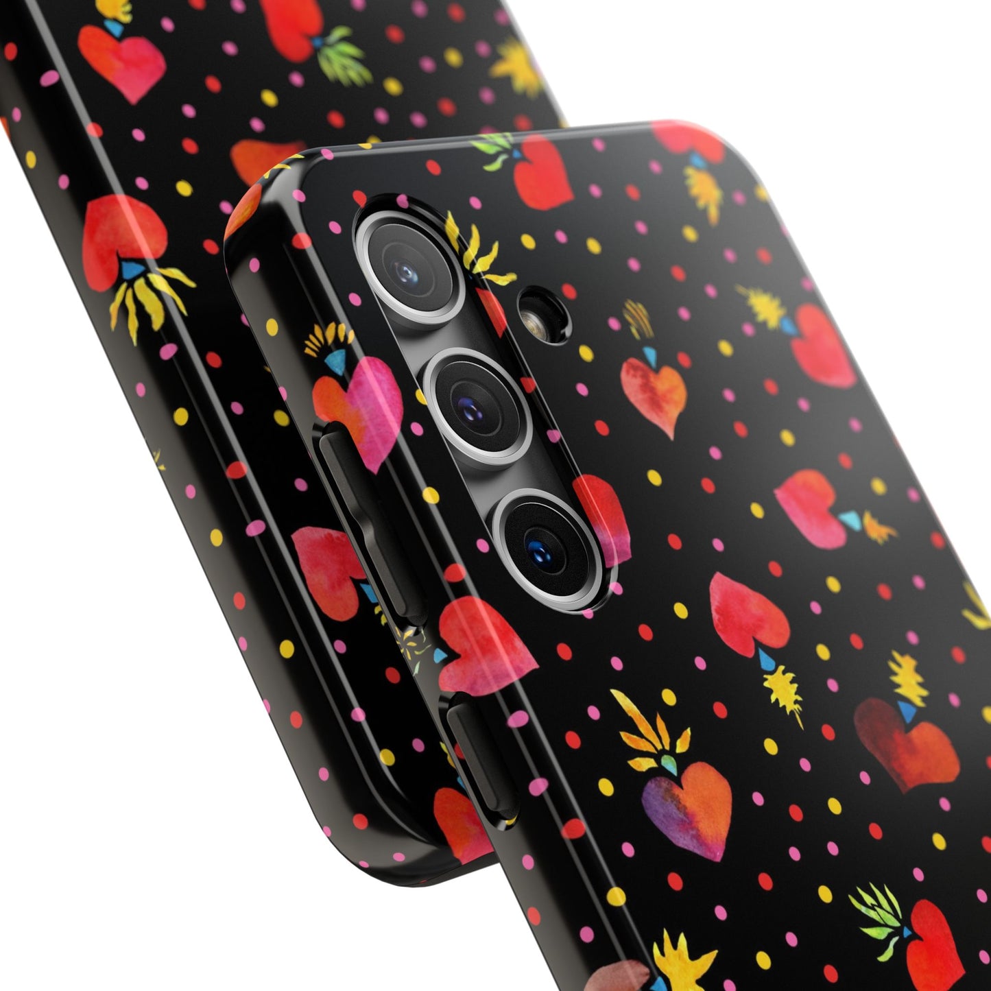 Frida Flaming Hearts Tough Phone Cases