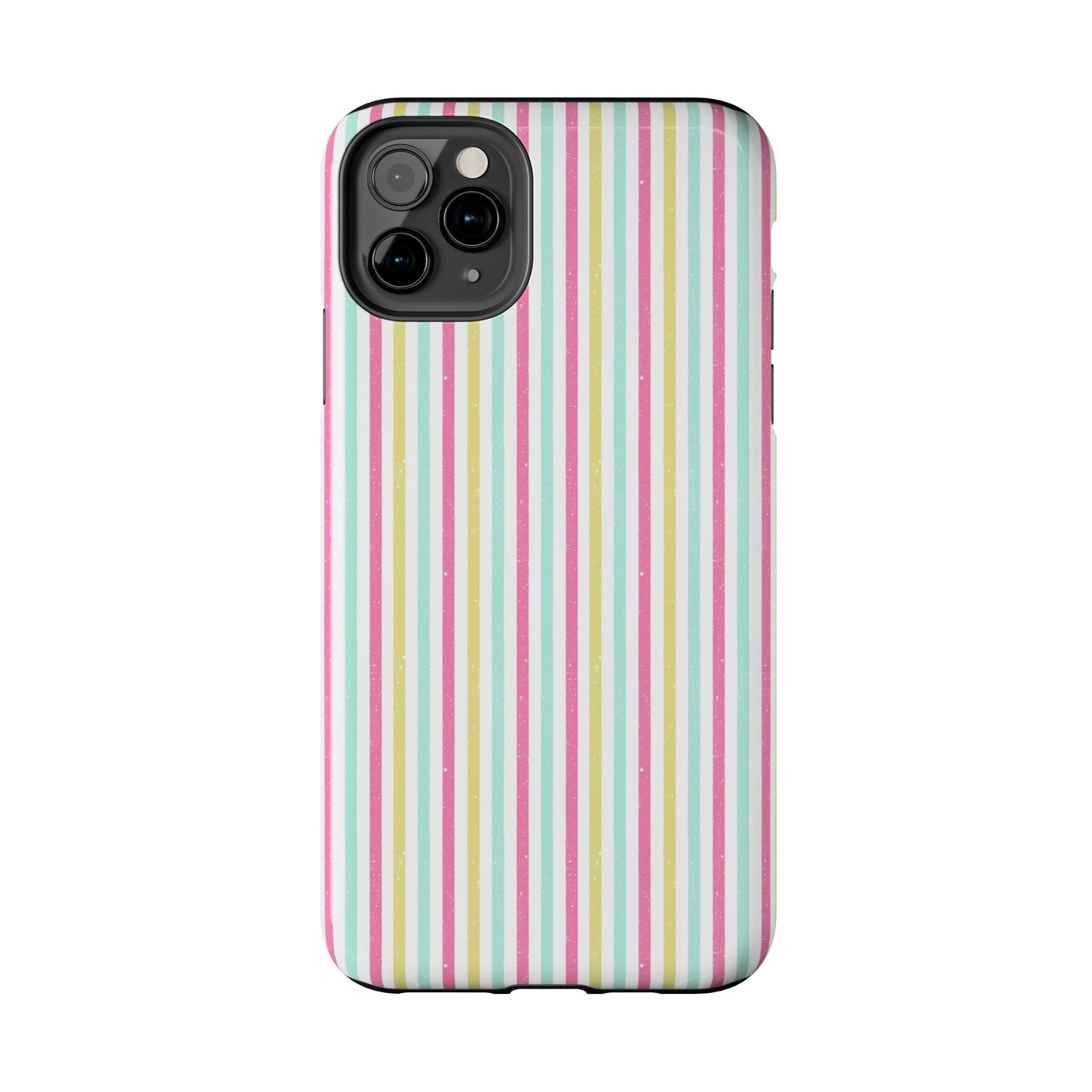 Pastel Stripes on White Tough Phone Cases