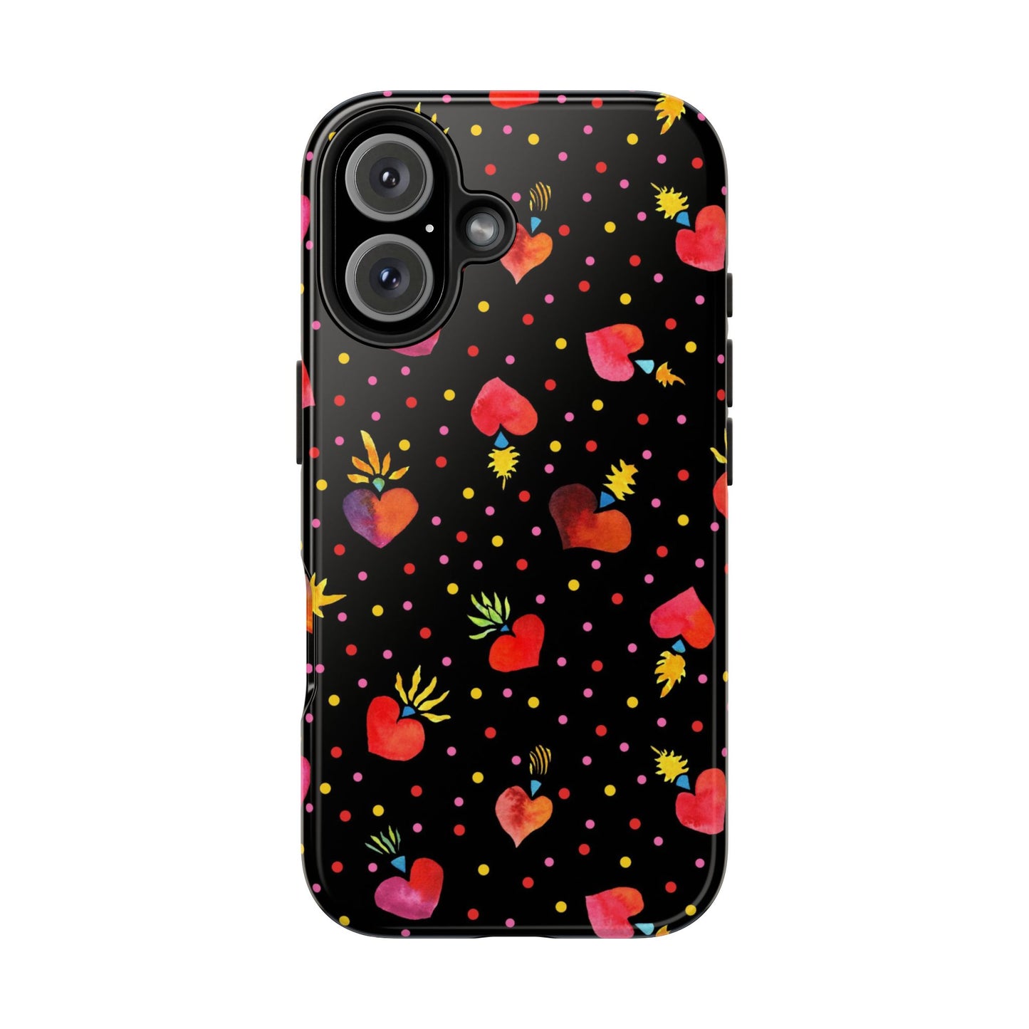 Frida Flaming Hearts Tough Phone Cases