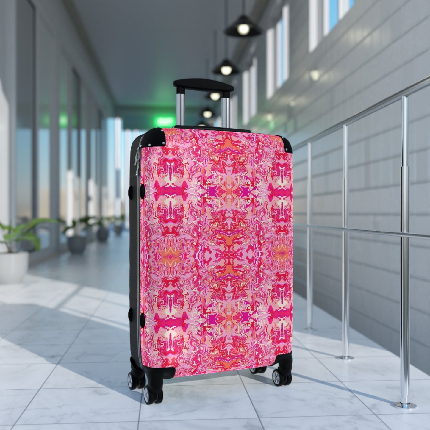 Boho Bougainvillea Garden Hardside Spinner Suitcase