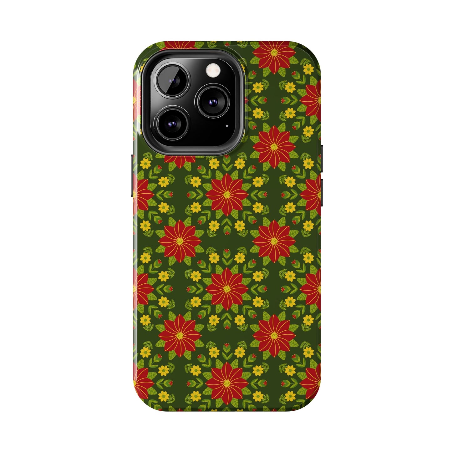 Poinsettias Tough Phone Cases