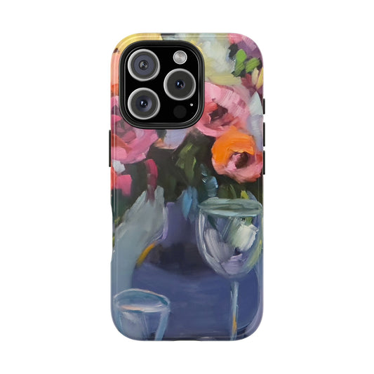 Wine and Roses Tough Phone Cases