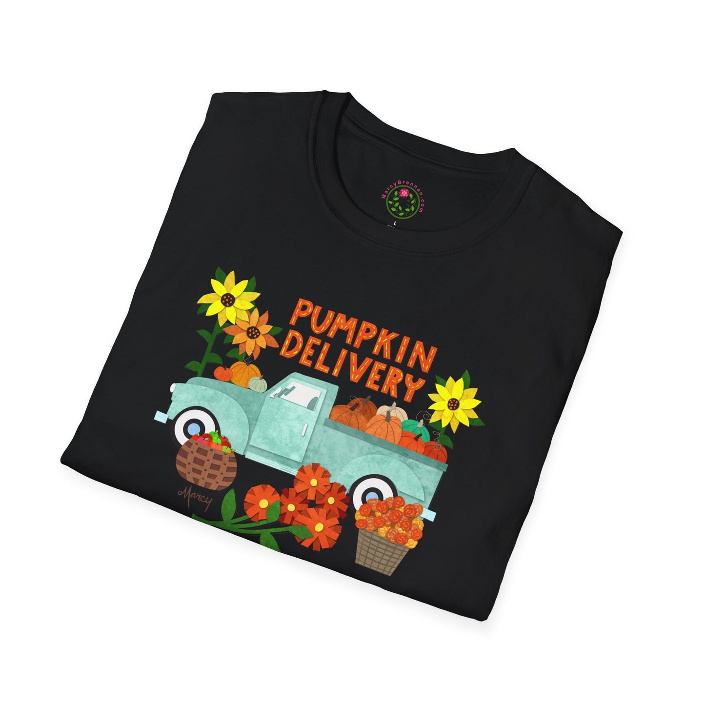 Pumpkin Delivery Collage Collage Softstyle T-Shirt