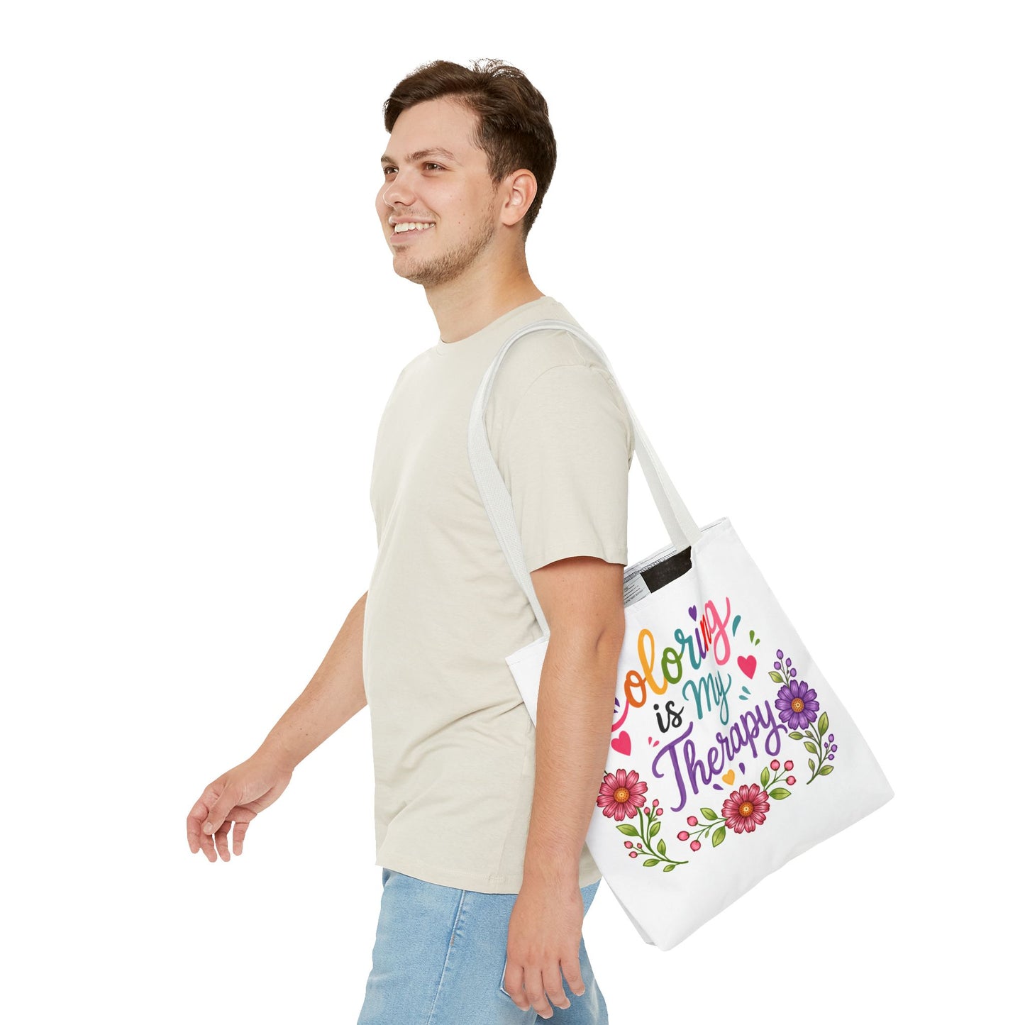 Coloring is My Therapy Tote Bag