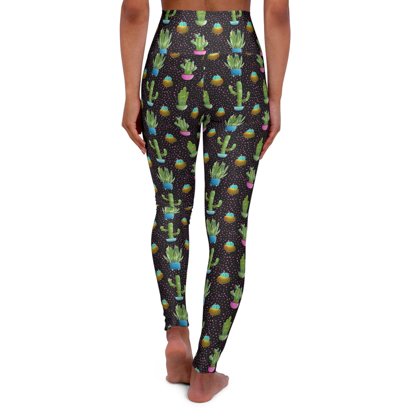 Frida Cactus High Waisted Yoga Leggings