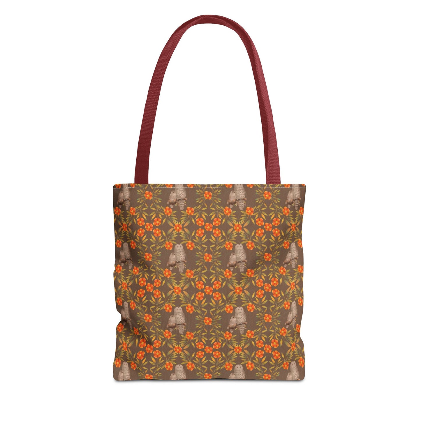 Owls and Flowering Vines Tote Bag