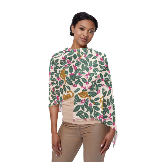 Wintergreen and Chipmunks Light Scarf