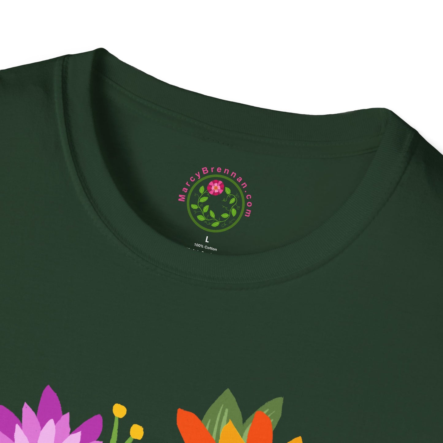 Heart-Shaped Flower Bouquet Softstyle T-Shirt