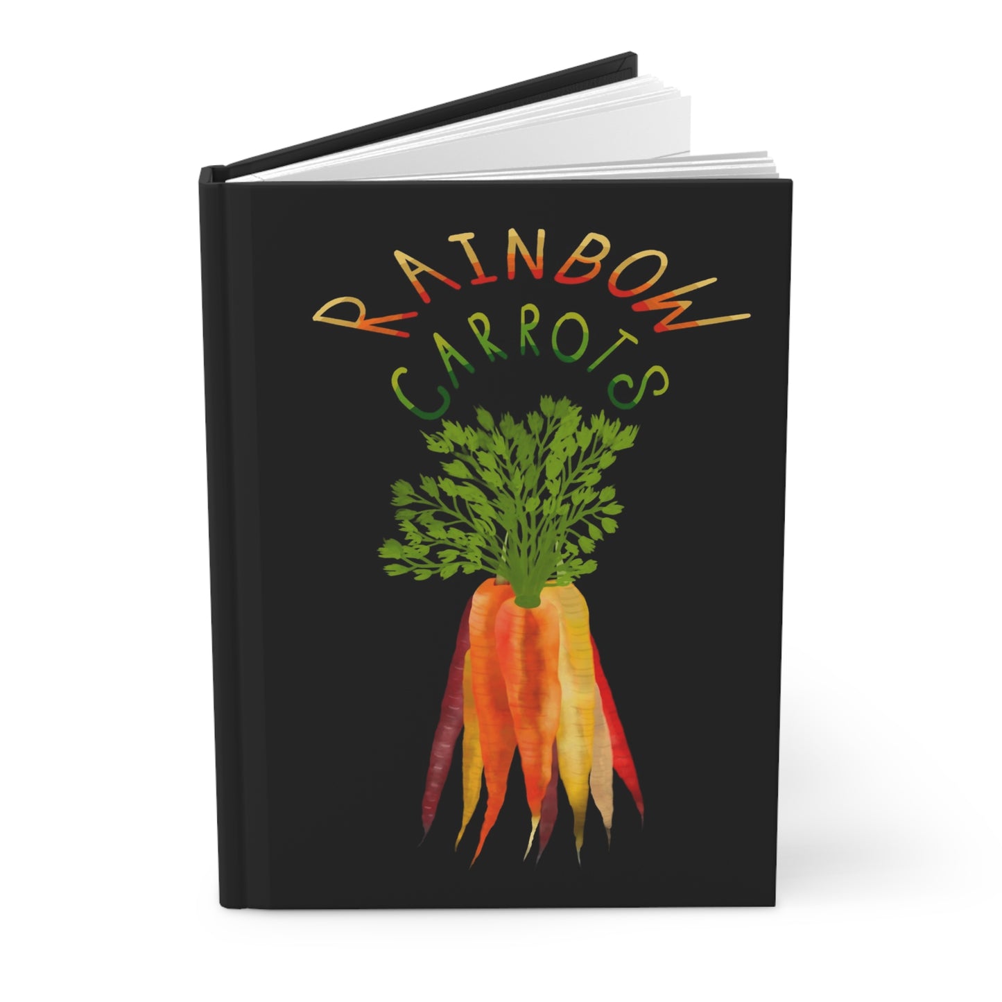 Rainbow Carrots Hardcover Journal Matte