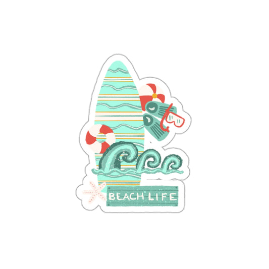 Beach Life Die-Cut Stickers